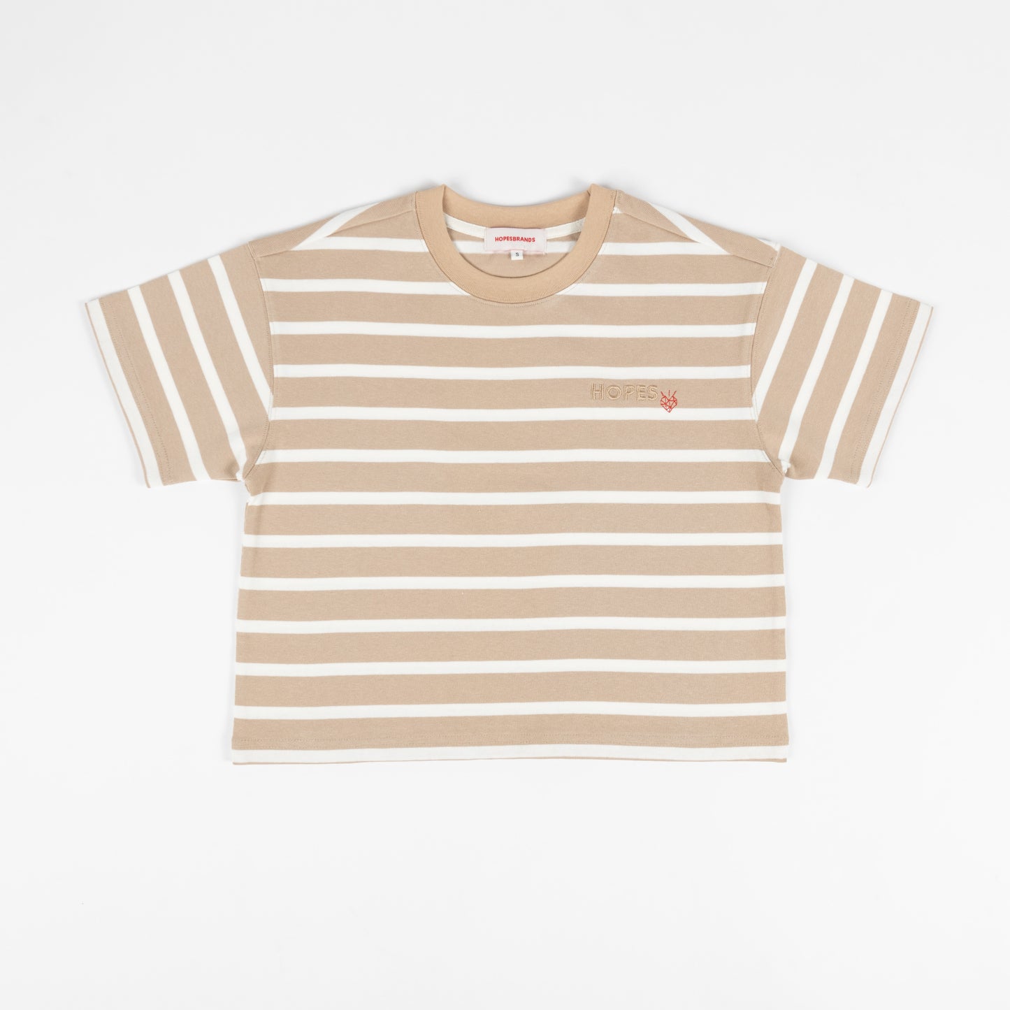Heavyweight S/S Cropped Striped T-Shirt