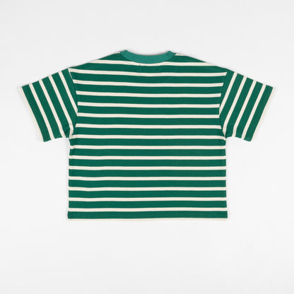 Heavyweight S/S Cropped Striped T-Shirt