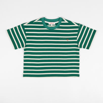 Heavyweight S/S Cropped Striped T-Shirt