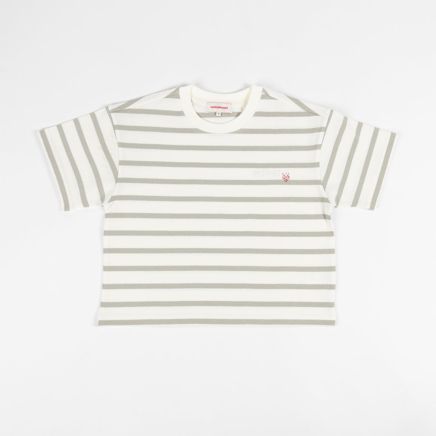Heavyweight S/S Cropped Striped T-Shirt
