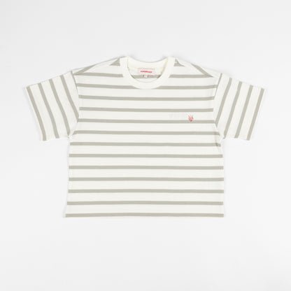 Heavyweight S/S Cropped Striped T-Shirt