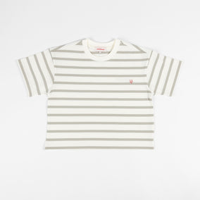 Heavyweight S/S Cropped Striped T-Shirt