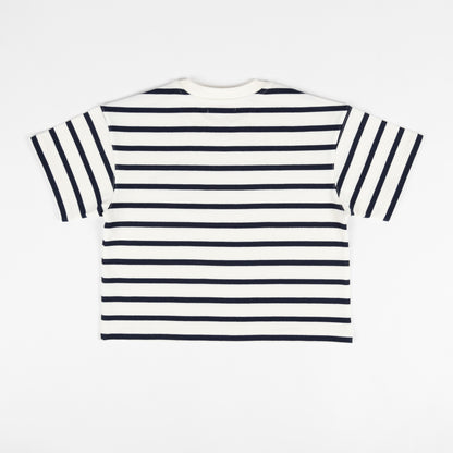 Heavyweight S/S Cropped Striped T-Shirt