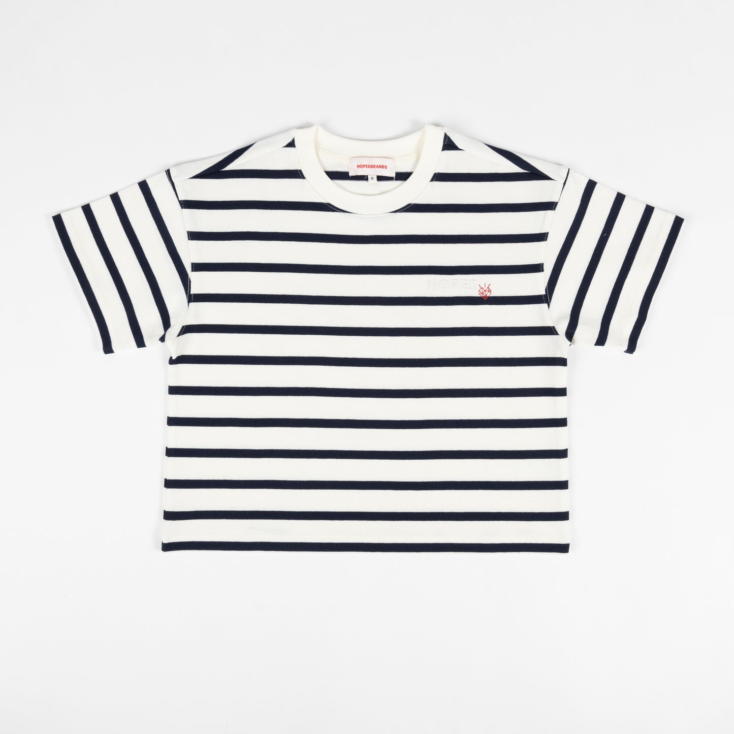 Heavyweight S/S Cropped Striped T-Shirt