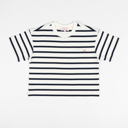 Heavyweight S/S Cropped Striped T-Shirt
